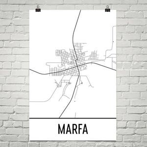 Marfa Map, Marfa Art, Marfa Print, Marfa TX Poster, Marfa Wall Art, Map of Texas, Texas Gift, Texas Decor, Texas Map, Texas Art, Marfa Texas