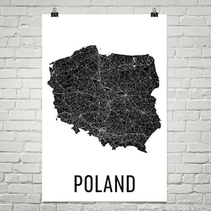 Mapa de Polonia, Mapa de Polonia, Arte de Polonia, Póster polaco, Arte mural de Polonia, Póster de Polonia, Regalos polacos, Regalos de Polonia, Impresión artística de Polonia