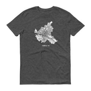 Camiseta Hamburgo, Hamburgo, Alemania, camiseta de Hamburgo, Hamburgo regalo, Tee de Hamburgo, Hamburgo Alemania, mapa Alemania, camiseta mapa, arte Hamburgo, alemán