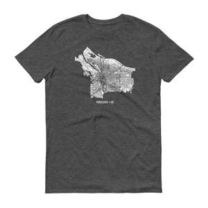 Camiseta de Portland, Portland OR, camiseta de Portland, regalo de Portland, Portland Tee, Portland Oregon, mapa mapa de camisa, Oregon, arte de Portland, Portland