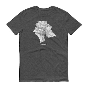 Mapa de Zurich camiseta, camiseta de Zurich, Suiza, Zurich, Zurich regalo, Tee de Zurich, Zurich, mapa de camisa suizo, Suiza, Zurich arte, camisa