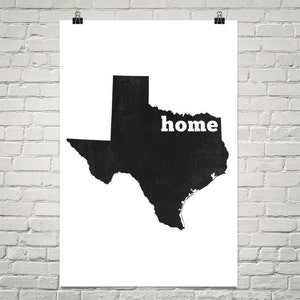 Texas Home, Texas State, Map of Texas, Texas Decor, Texas Map, Texas Art, Texas Print, Texas Wall Art, Texas Sign, Texas Gifts, Texas Poster