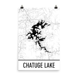 Chatuge Lake North Carolina, Chatuge See Georgien Chatuge See Karte, North Carolina See Karte Kerr See Kunst, GA See Kunst, Chatuge Seen