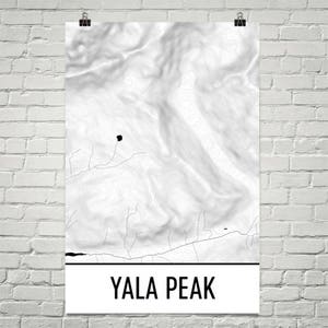 Yala Peak Druck, Yala Peak Nepal, Yala Druck, Himilayan topographische Karte, Nepal Druck, Wandern, Geschenk, nepalesische Kunst, Konturlinien, Klettern