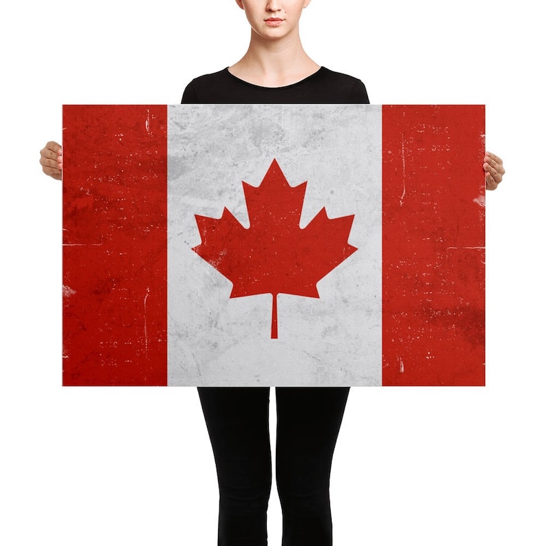 Canada Flag Canada Flag Art Canadian Flag Canada Flag Wall Etsy