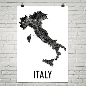 Italy Map, Map of Italy, Italy Wall Art, Italy Print, Italy Poster, Italian Decor, Italian Art, Italy Gifts, Italian Map, Italian Print