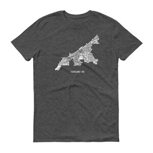 Camiseta de Cleveland, Cleveland OH, camiseta de Cleveland, Cleveland regalo, te Cleveland, Cleveland Ohio, mapa mapa de camisa, Ohio, Cleveland arte, Erie