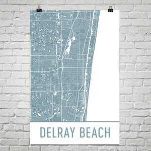 Karte von Delray Beach, Delray Beach Art, Delray Beach Druck, Delray Beach FL Poster, Delray Beach-Wand-Kunst, Karte von Delray Beach, Geschenk, Dekor