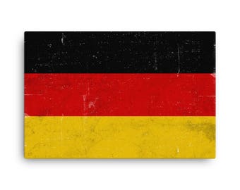 Germany Flag Art: Canvas Print, German Pride Poster