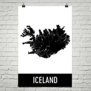 Islande carte, Islande Art, Islande impression, Islande affiche, Islande Wall Art, Islande cadeau, carte de l’Islande, Islande Decor, moderne, Art