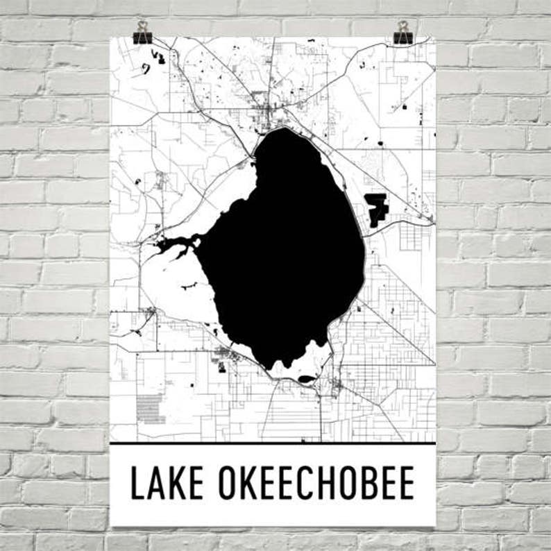 Lake Okeechobee Florida Lake House Decor Lake Okeechobee FL Etsy