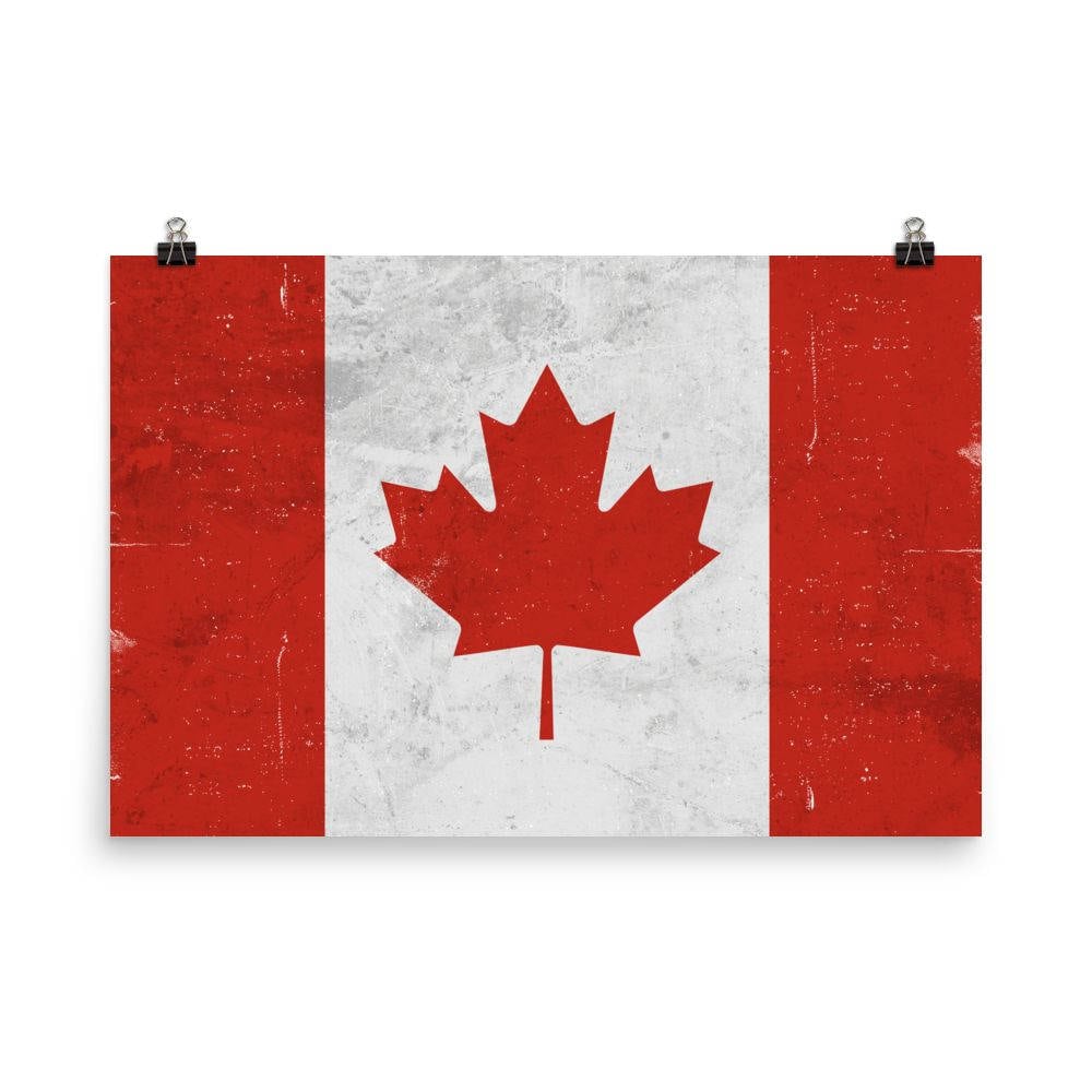 Canada Flag Canada Flag Art Canadian Flag Canada Flag Wall Etsy