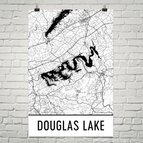 Map Of Douglas Lake Tn Douglas Lake Tennessee Douglas Lake Tn Douglas Lake Map | Etsy Ireland