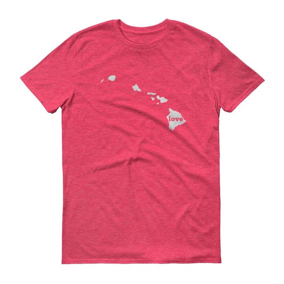 ハワイ ラブ Tシャツ：州プライドマップ Tシャツ - Etsy 日本