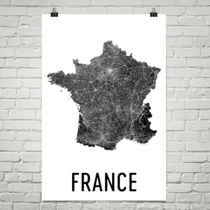 France, carte de France, Art Français, décor Français, impression Français, affiche Français, Art mural Français, cadeaux Français, impression carte Français, France