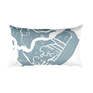 Avalon Pillow, Avalon Decor, Avalon Cushion, Avalon Throw Pillow, Avalon Gift, Avalon NJ Map, Avalon Art, Avalon New Jersey, Avalon Beach