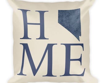 Nevada Map Pillow: USA State Art Throw Cushion