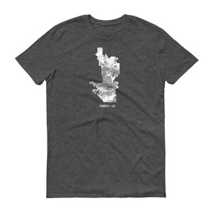 Camiseta Phoenix Phoenix Arizona, camiseta Phoenix, regalo de Phoenix, Phoenix Tee, Phoenix Arizona, mapa mapa de camisa, Arizona, casa camiseta, camiseta de viaje