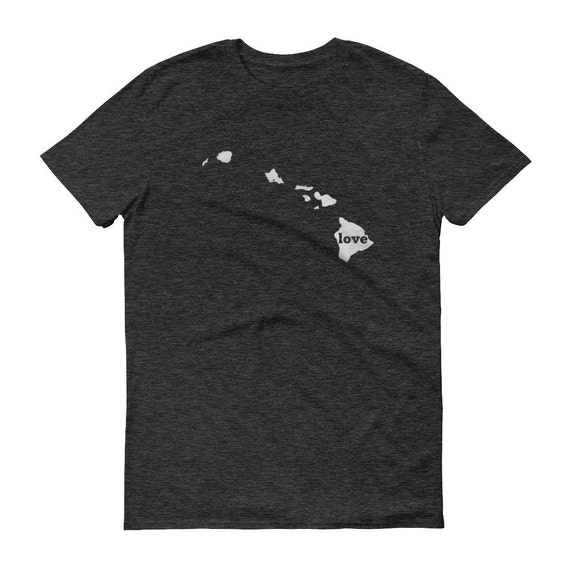 ハワイ ラブ Tシャツ：州プライドマップ Tシャツ - Etsy 日本