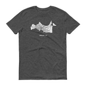Green Bay camicia, WI Green Bay, Green Bay TShirt, regalo di Green Bay, Green Bay Tee, Green Bay Mappa, Wisconsin camicia, Wisconsin mappa, Green Bay Art
