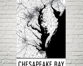 2004 Nautical Chart of the Chesapeake Bay - Etsy