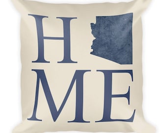 Kussen met kaart van Arizona: woondecoratie van de staat gemaakt in de VS