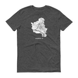 Blacksburg camisa, Blacksburg Virginia, Blacksburg camiseta, regalo de Blacksburg, Blacksburg Tee, Blacksburg, Virginia, mapa mapa de camisa, Virginia, arte