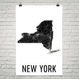 Nueva York mapa, Nueva York impresión, Nueva York pared arte, Nueva York Art de Nueva York regalos de muestra, Nueva York, Nueva York Decor, cartel, mapa de Nueva York