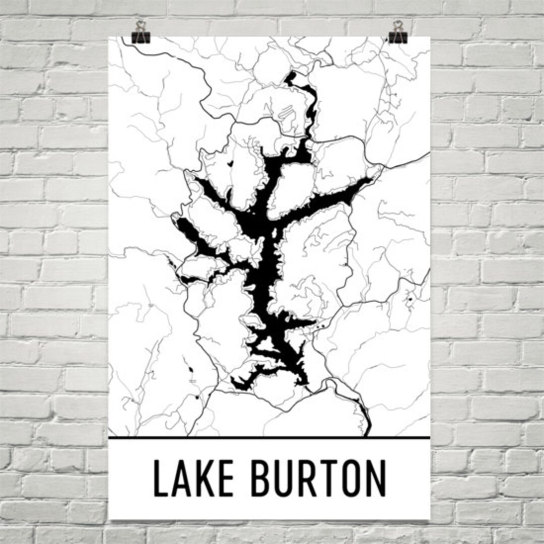 Lake Burton Lake Burton GA, Lake Map, Decor