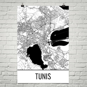 Tunis Tunis carte Art, Tunis affiche impression, Tunis Tunisie, Tunis Wall Art, cadeaux tunisien, carte de Tunisie, Tunisie affiche, carte de Tunisie, Decor