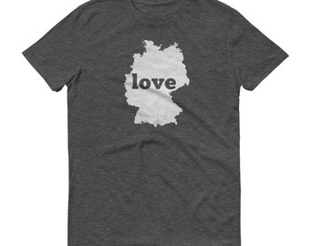 Tyskland karta T-shirt: Tysk stolthet souvenirgåva