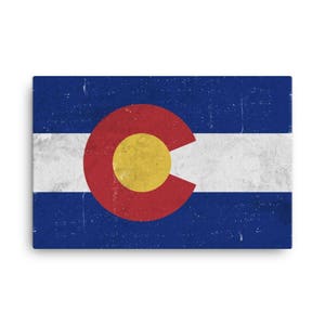 Colorado Flag, Colorado Flag Art, Colorado State, Colorado Flag Wall Art, Colorado Canvas, Colorado Flag Print, Colorado Poster, Gifts, Art