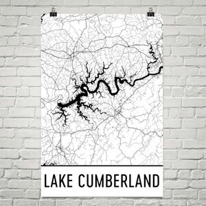 Lake Cumberland Kentucky, Lake Cumberland KY, Kentucky Map, KY Decor, Lake Map, Cumberland Lake Art, Art, Cottage Decor, Cumberland KY