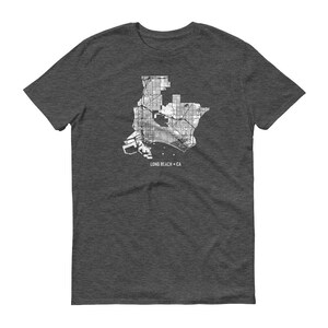 Camiseta de Long Beach, Long Beach CA, Long Beach camiseta, regalo de Long Beach, Long Beach, California mapa camisa, California mapa, arte de Long Beach