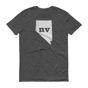 Nevada Tshirt, Nevada, Nevada Shirt, NV Shirt, Nevada Tee, staat trots, Nevada geschenken, Nevada State, Nevada kaart, T-shirt, TShirt, Tee, NV