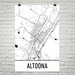 Altoona Map, Altoona Art, Altoona Print, Altoona PA Poster, Altoona ...