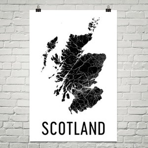 Ecosse, carte de l’Ecosse, Ecosse en Écosse, impression Wall Art, Ecosse affiche, Decor écossais, Scottish Art, cadeaux écossais, Ecosse