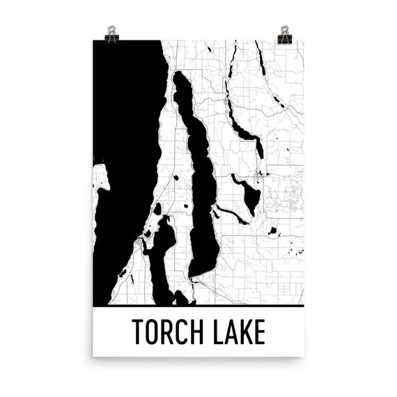 Torch Lake Michigan Torch Lake MI Torch Lake Map Michigan Etsy