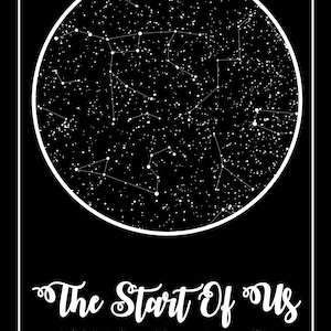 Valentine's Day Gift For Him, For Her, For Boyfriend, For Husband, For Girlfriend, For Wife, Personalized Valentines Gift, Star Map image 8