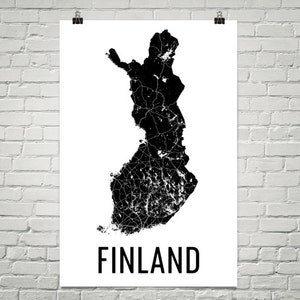 Finlandia, mapa de Finlandia, arte de pared de impresión, Finlandia arte finlandés, Finlandia, regalos finlandesas, Finlandia Decor, Finlandia mapa imprimir, imprimir finlandés