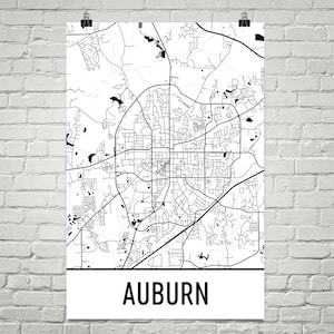 Rotbraun Karte, rotbraun Kunst, rotbraun Druck, rotbraun AL Kunst Poster, rotbraun Wandkunst, rotbraun Geschenk, Karte von Auburn, Poster, Geburtstag, Dekor, moderne Kunst