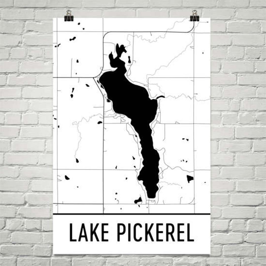 Lake Pickerel Wisconsin, Lake Pickerel WI, Wisconsin Map, Fishing Lake