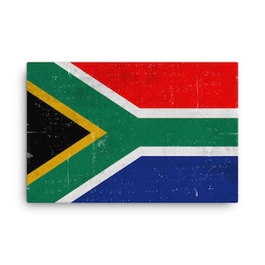 South Africa Flag, South Africa Flag Art, South African Flag, South Africa Flag Wall Art, Canvas, Flag Print, Poster, Gifts, Art