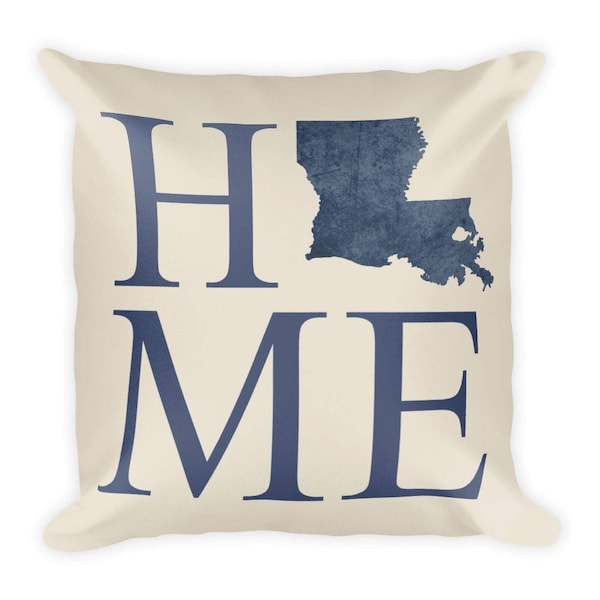 Louisiana Pillow Etsy