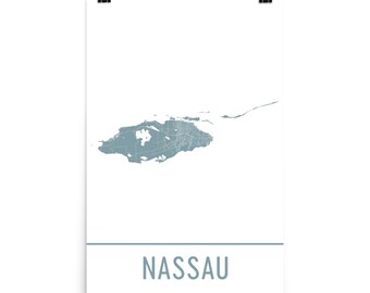 Mapa de Nassau Nassau arte, impresión de Nassau, Nassau cartel, arte de pared de Nassau, mapa de regalo de Nassau, Nassau, Nassau, Nassau Decor mapa impresión arte, moderno