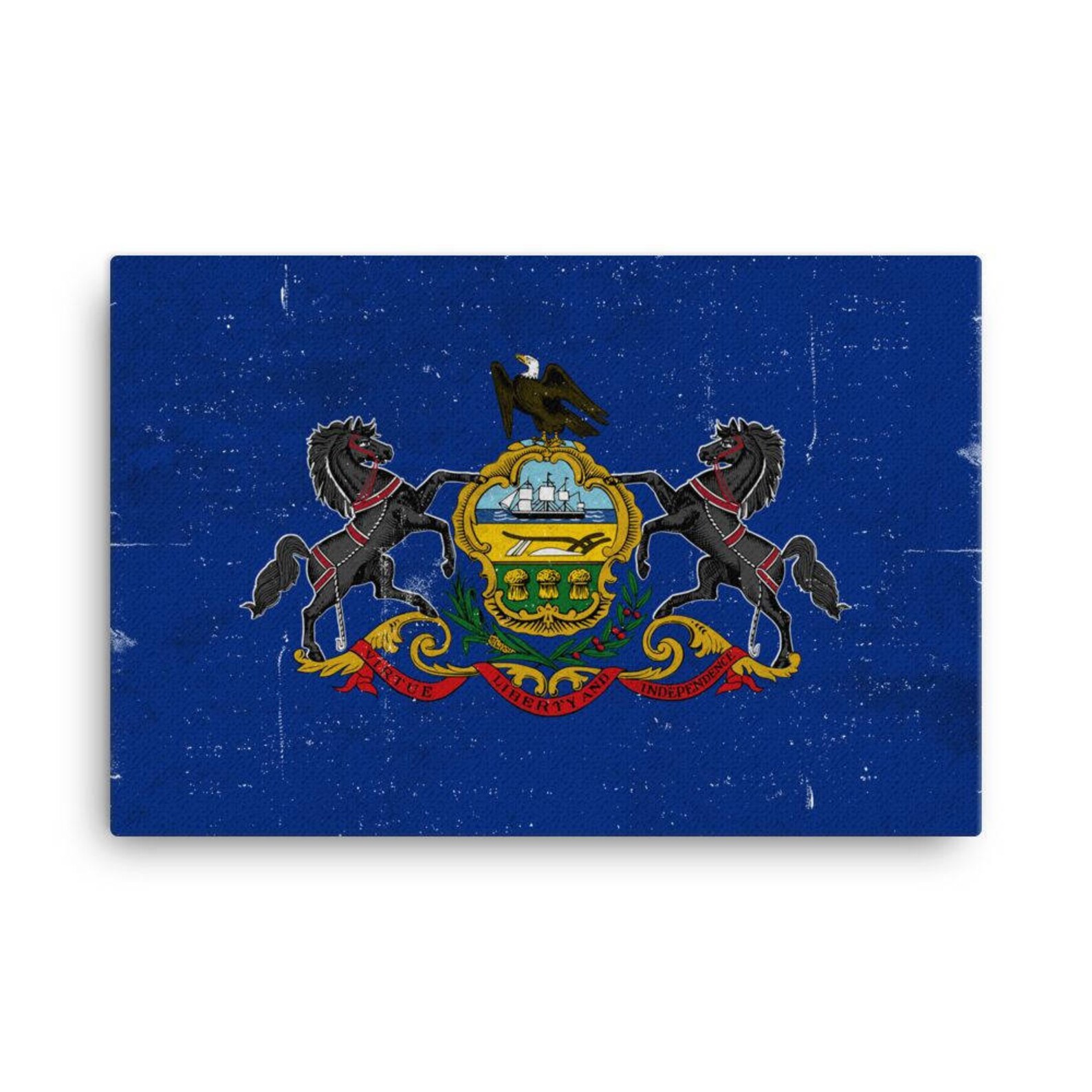 Pennsylvania Flag Pennsylvania Flag Art Pennsylvania State - Etsy