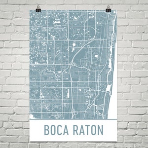 Boca Raton kaart, Boca Raton kunst, Boca Raton Print, Boca Raton FL Poster, kunst aan de muur Boca Raton, Boca Raton Gift, kaart van Boca Raton, Decor, kunst