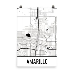 Amarillo Map, Amarillo Art, Amarillo Print, Amarillo TX Poster, Amarillo Wall Art, Map of Amarillo, Amarillo Gift, Amarillo Decor, Map Print