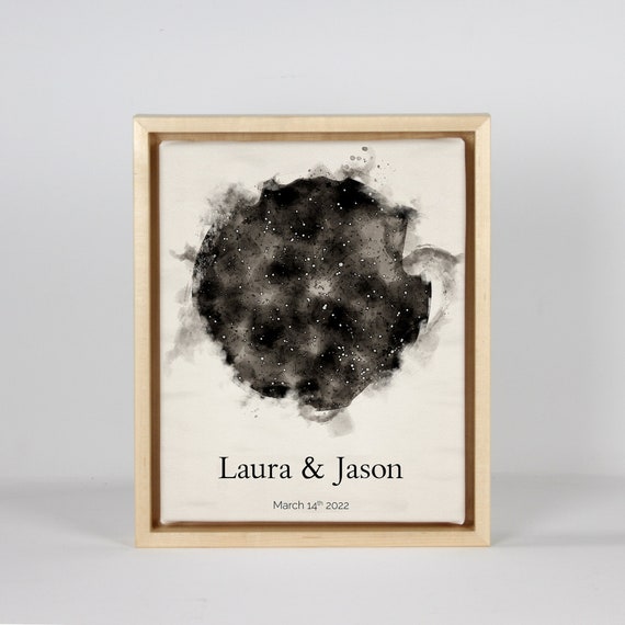 Custom Second Anniversary Cotton Gift – Modern Map Art