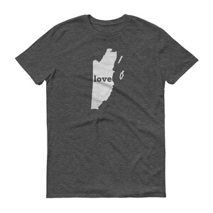 Belize Map T-Shirt, Belizean Pride, Made in USA